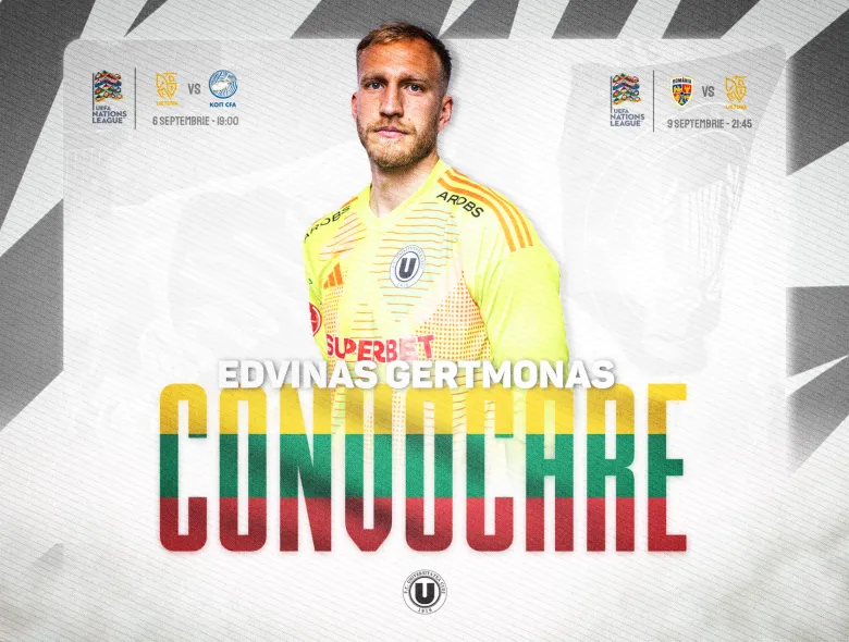 Edvinas Gertmonas, convocat pentru dubla cu Cipru și România din Nations League