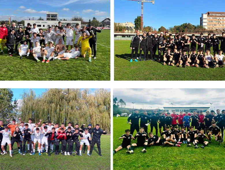4 din 4 pentru Academia FC Universitatea Cluj! Calificare in play-off la toate cele patru categorii de elită