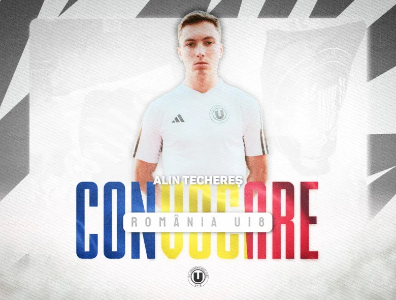 Alin Techereș face parte din lotul României U18 pentru dubla amicală cu Slovacia
