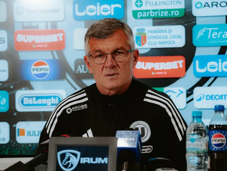 Antrenorul Universității a subliniat miza meciului cu Csikszereda. Sabău: „Câștigând acest joc, ne putem apropia din nou de play-off”