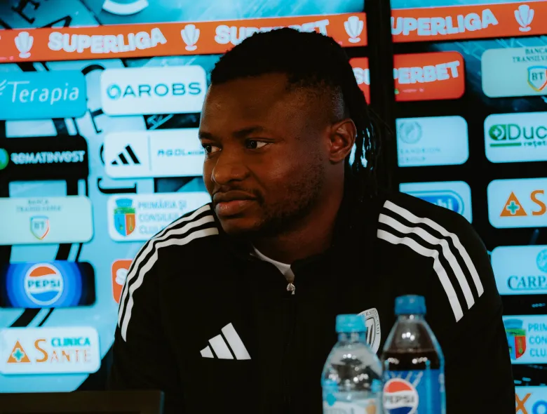 Jonathan Cisse, apel la suporteri înaintea partidei cu FCSB: „Avem nevoie de ei în aceste momente mai mult ca niciodată”