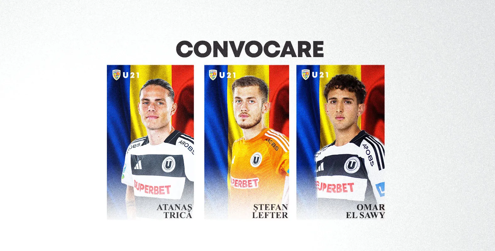 Trei „studenți”, convocați la naționala U21 a României