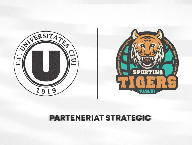 FC Universitatea Cluj și ACS Sporting Tigers Vaslui, parteneriat pentru dezvoltarea tinerilor fotbaliști