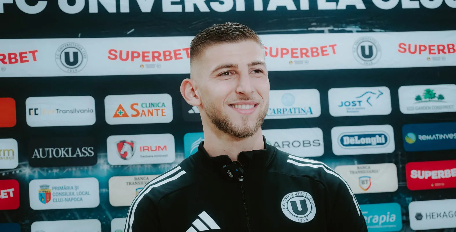 Goleadorul Lukic nu vrea să se oprească după hattrick-ul din partida cu Hermannstadt: „Sper să pot realiza mai mult cu ”U” Cluj”