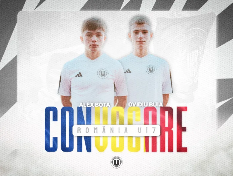 Alex Bota și Ovidiu Buia, convocare la naționala U17