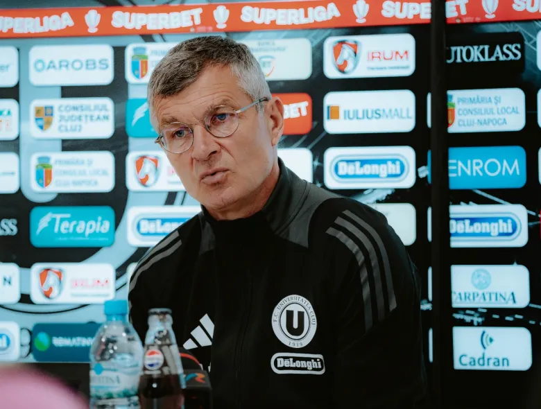 Sabău a prefațat derby-ul cu CFR: “Ne dorim să câștigăm. Vreau să văd curaj, jucători cu personalitate”