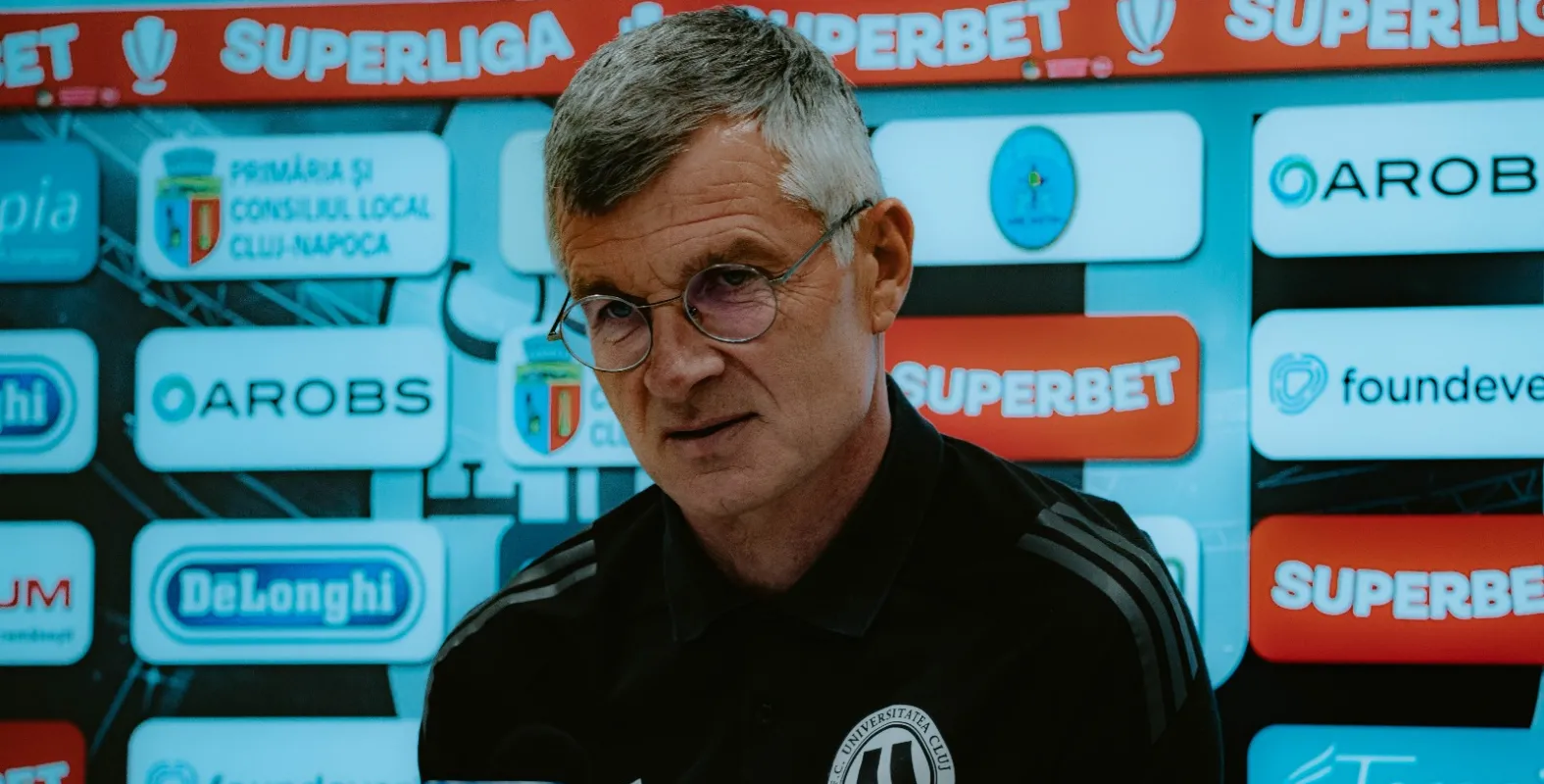 Antrenorul Universității a spus ce așteptări are de la partida cu Dinamo. Sabău: „Trebuie să arătăm foarte bine ca joc ca să avem speranțe să obținem un rezultat bun"