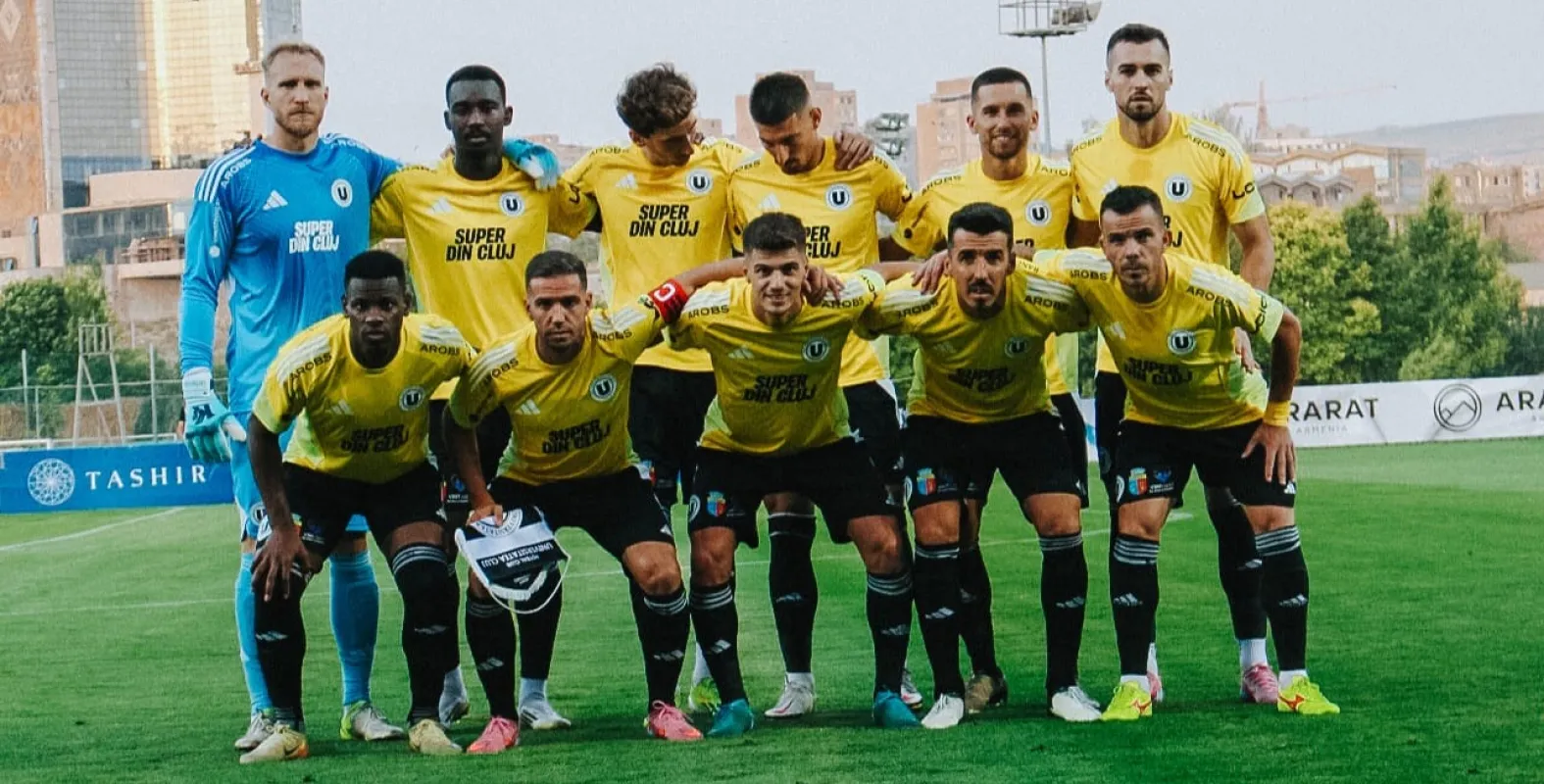 CRONICĂ Ararat-Armenia vs U Cluj | Remizăm la Erevan, iar calificarea se joacă la Sibiu