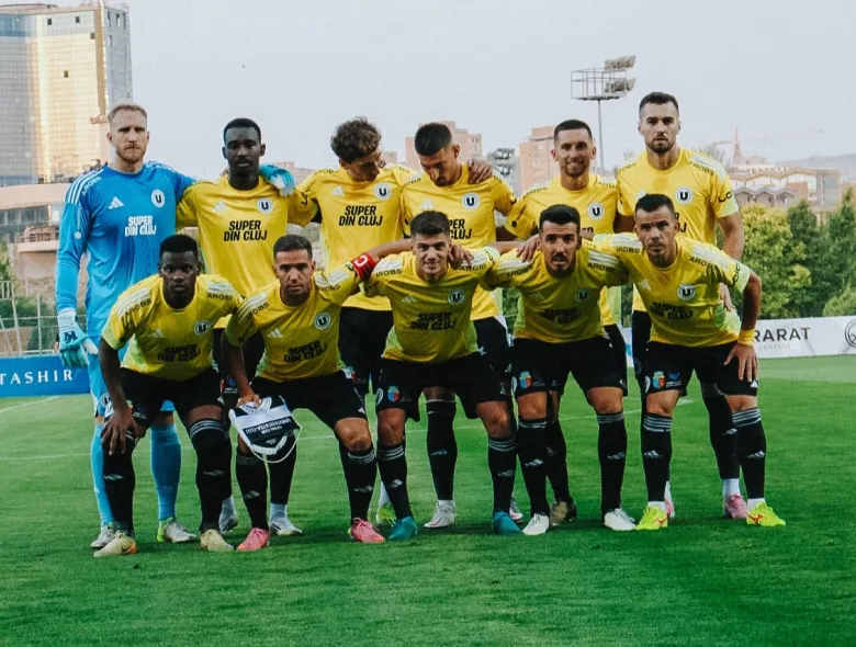 CRONICĂ Ararat-Armenia vs U Cluj | Remizăm la Erevan, iar calificarea se joacă la Sibiu