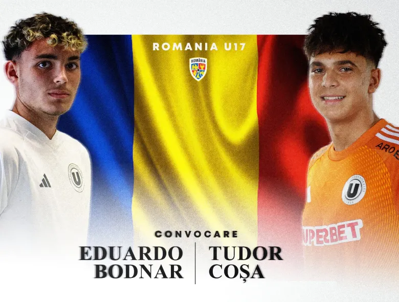 Tudor Coșa și Eduardo Bodnar, convocare pentru naționala U17
