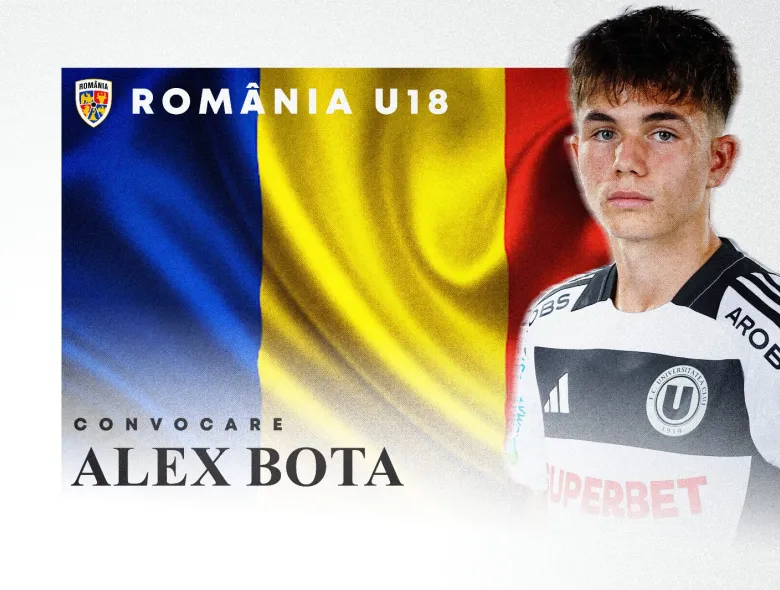 Alex Bota, din nou sub tricolor, alături de naționala U18