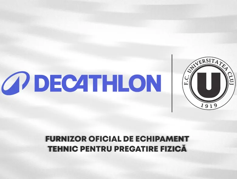 Decathlon, noul furnizor oficial de echipament tehnic pentru pregătire fizică al FC Universitatea Cluj