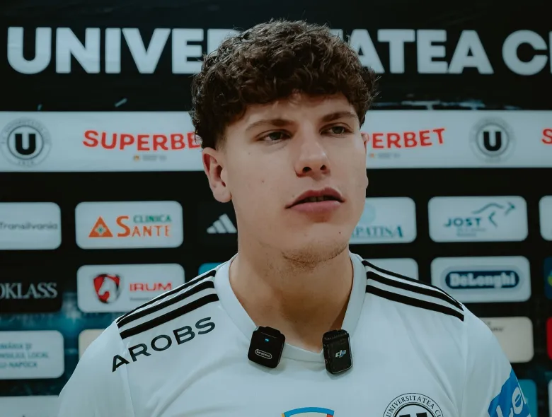 Titular în premieră în succesul cu Argeș, Coubiș are ambiții mari alături de "U": „Vrem să câștigăm cât de mult"