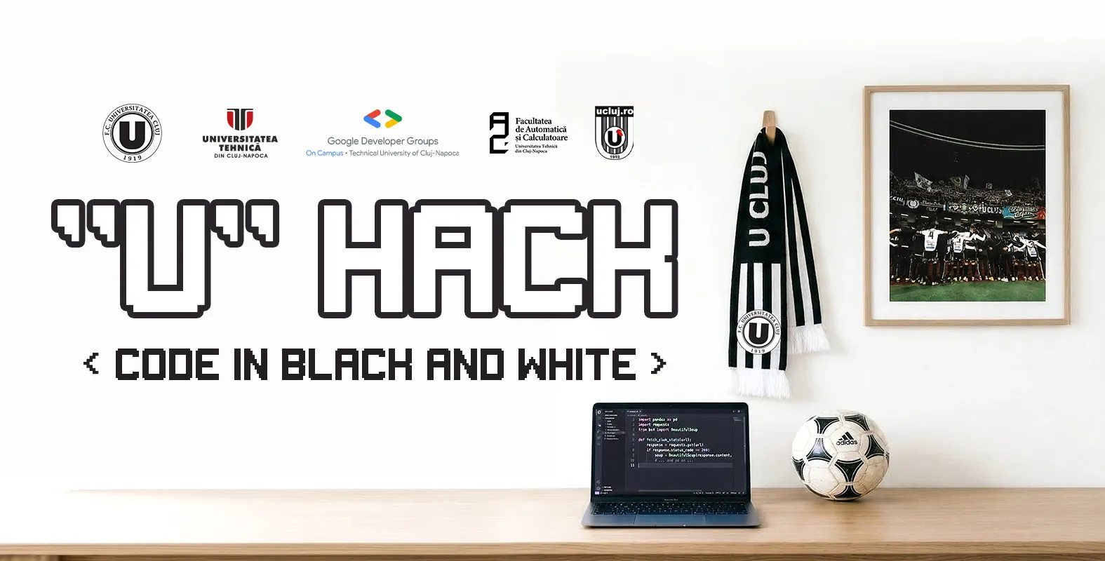 FC Universitatea Cluj și Google Developer Group on Campus UTCN, parteneriat pentru primul hackathon de Inteligență Artificială dedicat sportului de performanță din România