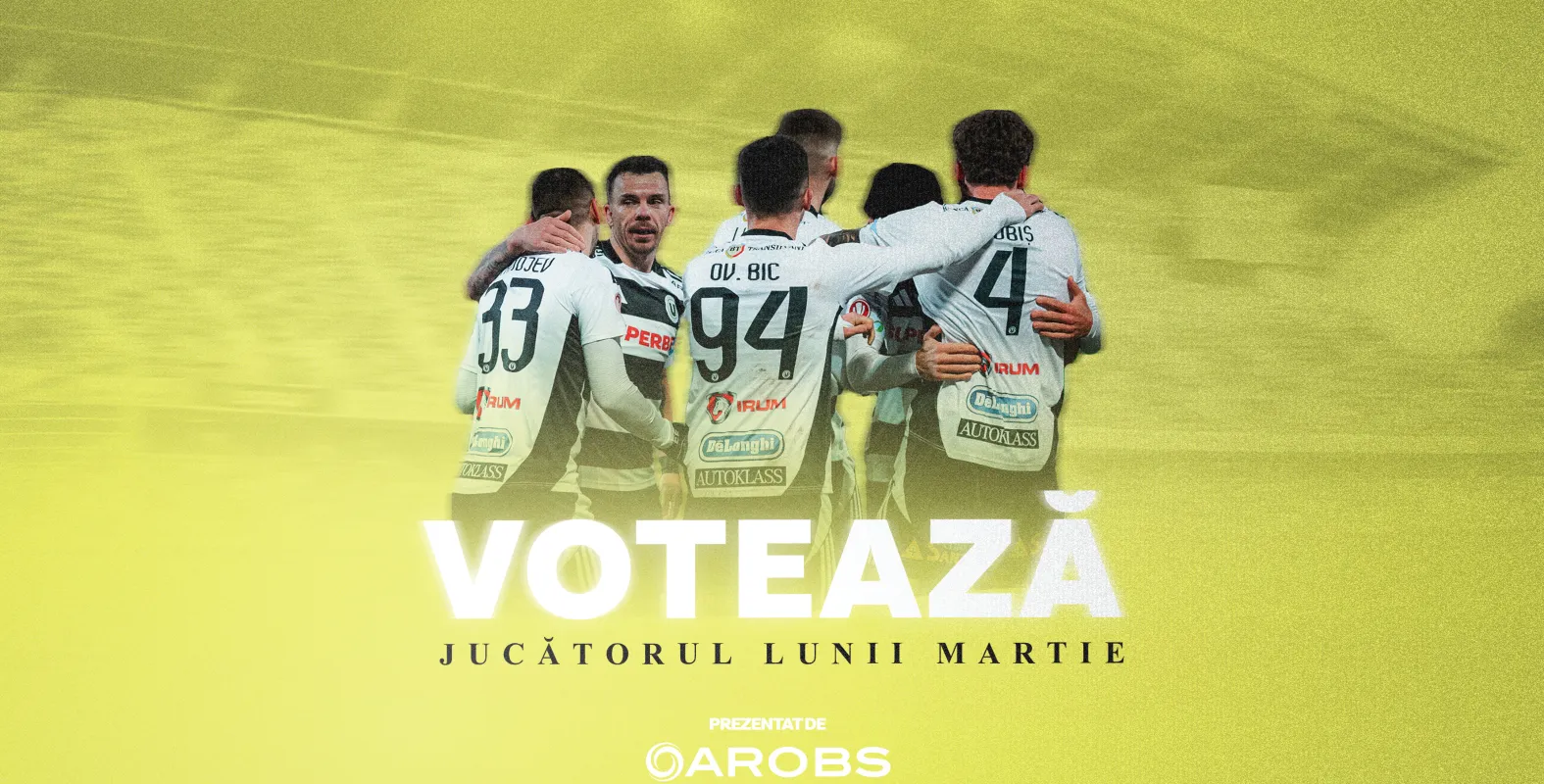 Alege cel mai bun jucător al Universității Cluj în luna martie