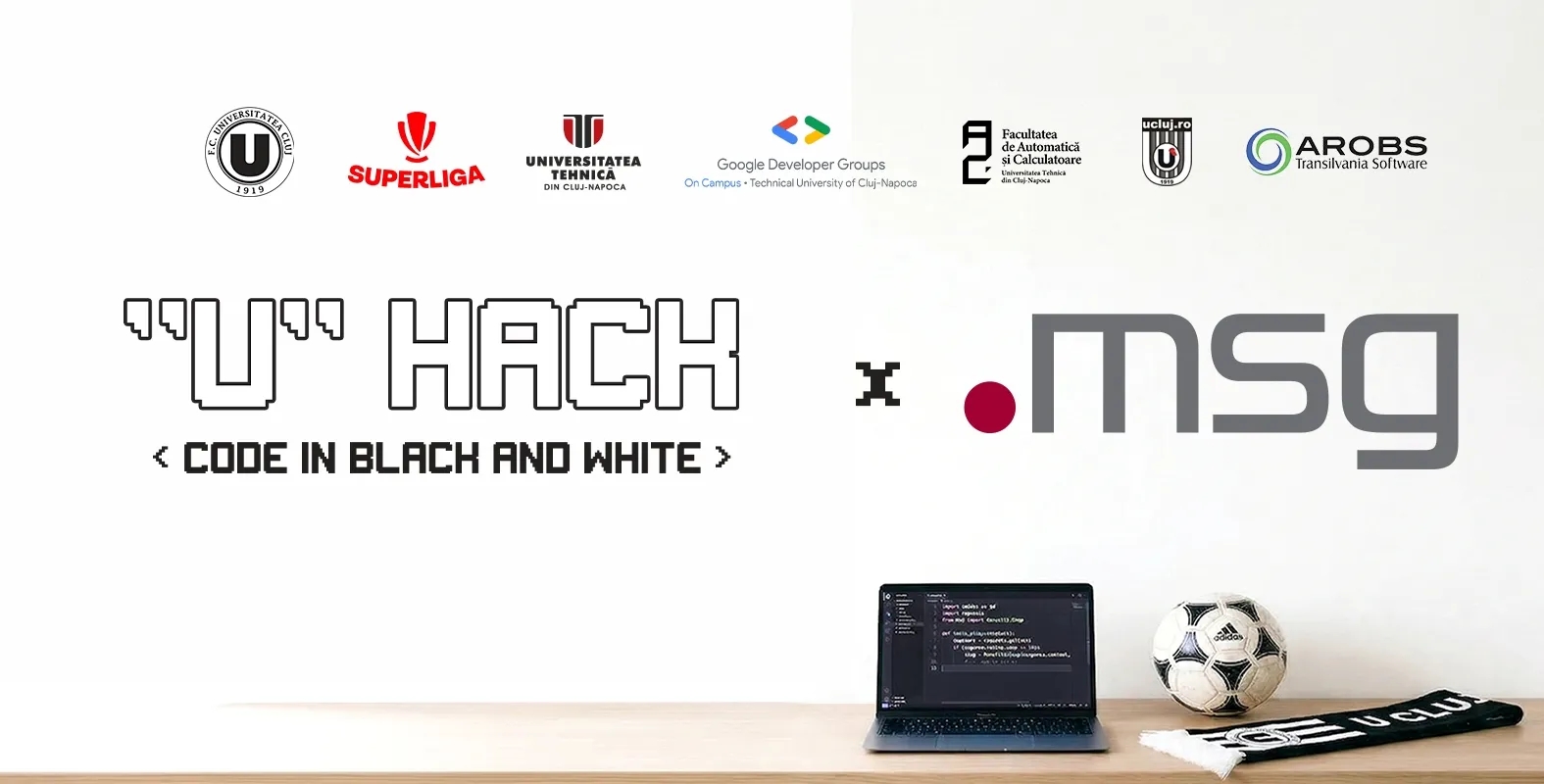 msg România se alătură “U” Hack! Code in Black & White ca partener oficial și gazdă a evenimentului