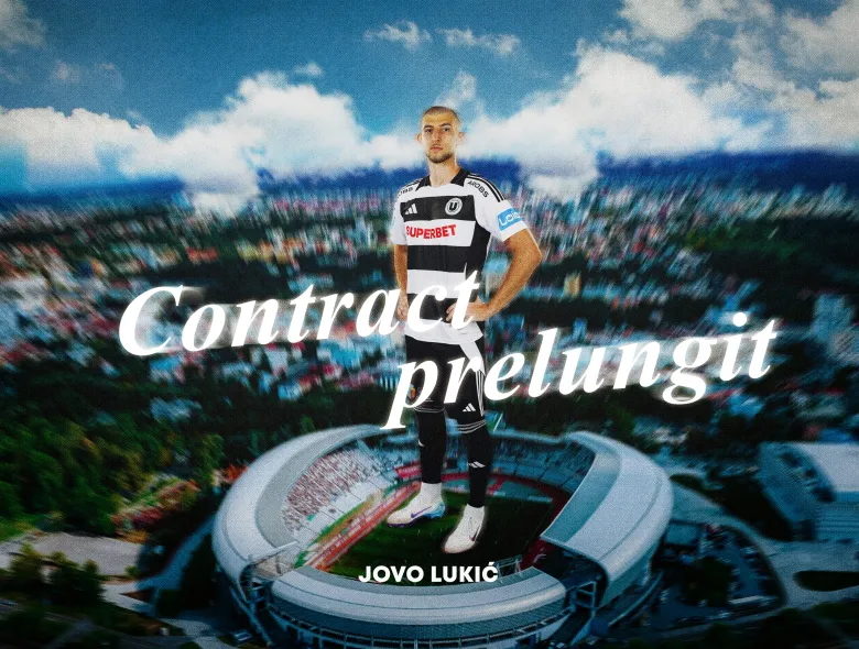 „Studentul" Lukic rămâne și la masterat! "U" i-a prelungit până în 2029 contractul golgheterului la zi al Superligii