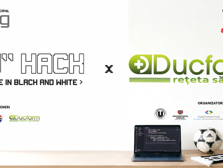 Ducfarm, noul partener de sănătate al “U” Hack! Code in Black & White