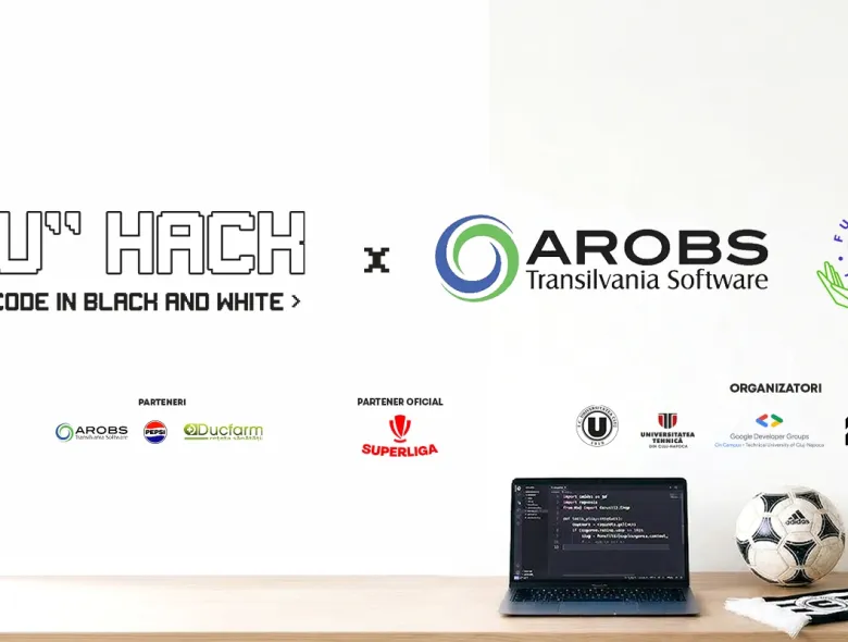 AROBS devine partener “U” Hack! Code in Black & White