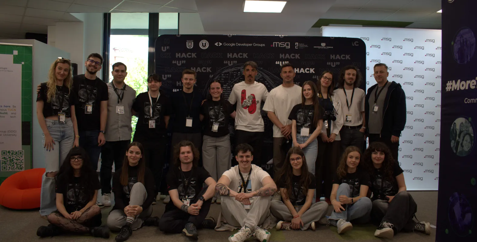Tehnologia a întâlnit sportul la “U” Hack! Code in Black & White! Toșca și Artean, dialog cu studenții la primul hackathon AI dedicat sportului de performanță din România