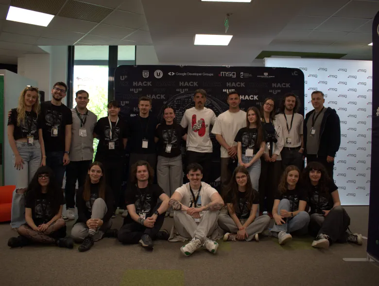 Tehnologia a întâlnit sportul la “U” Hack! Code in Black & White! Toșca și Artean, dialog cu studenții la primul hackathon AI dedicat sportului de performanță din România