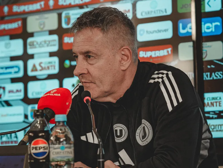 Italianul Bergodi, mulțumit după succesul cu Rapid: „Îi felicit pe jucătorii mei pentru o victorie mare”