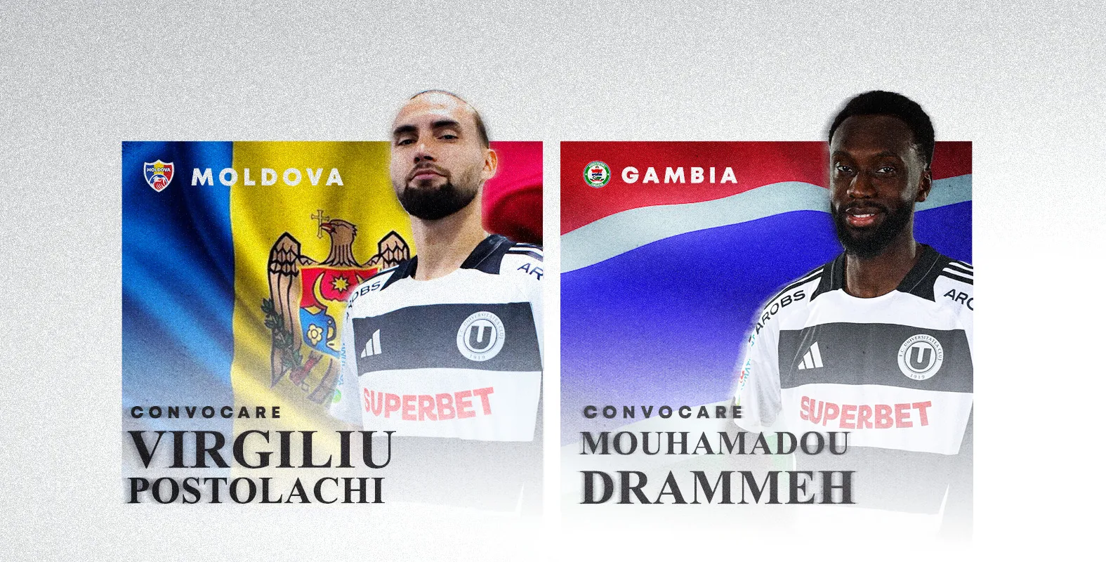 Drammeh și Postolachi încheie sezonul cu meciuri amicale în tricourile echipelor naționale
