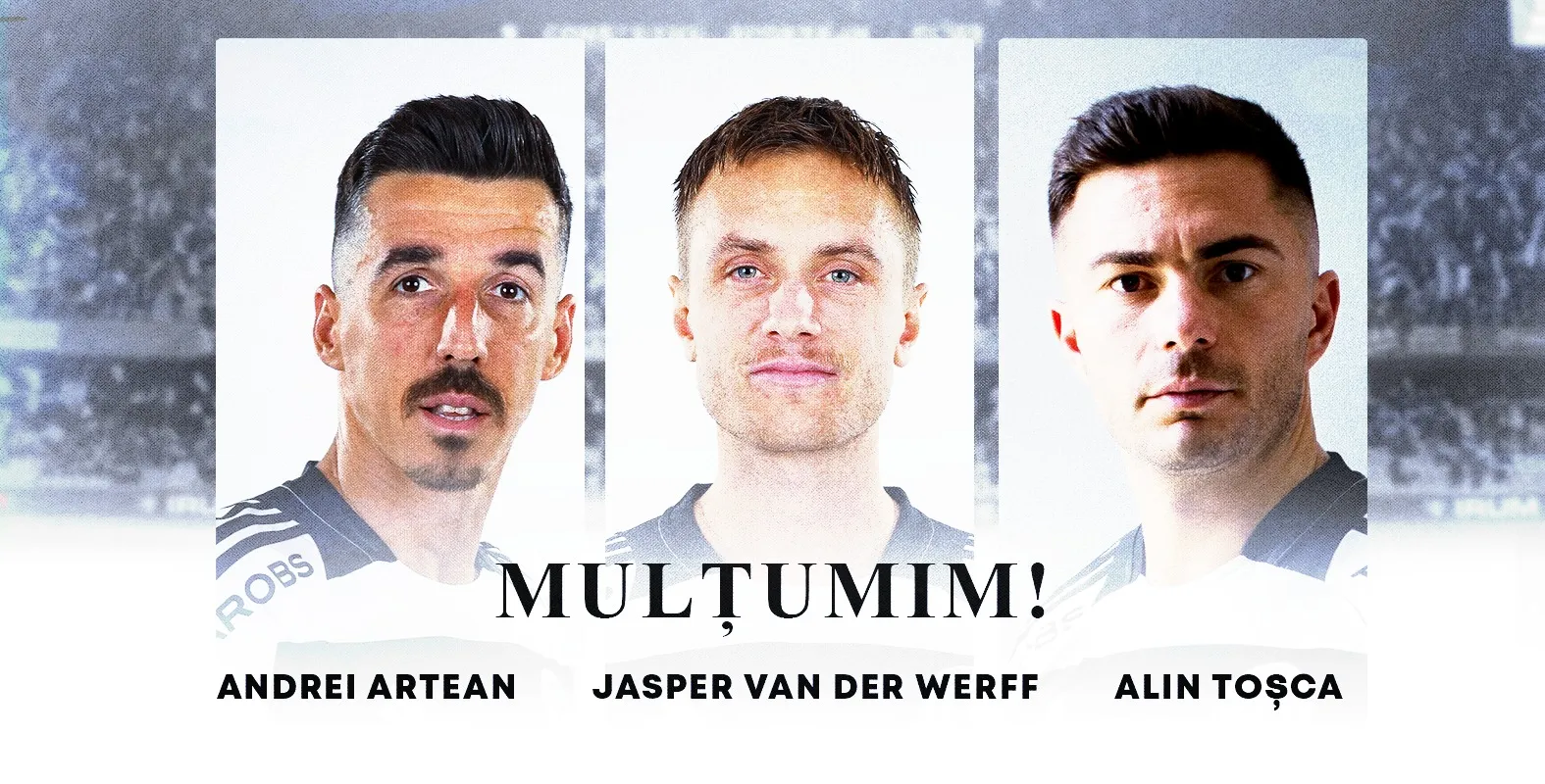 FC Universitatea Cluj se desparte de trei jucători ajunși la final de contract