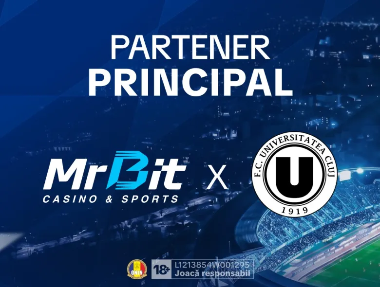 MrBit devine sponsorul principal al FC Universitatea Cluj începând cu sezonul 2026-2027