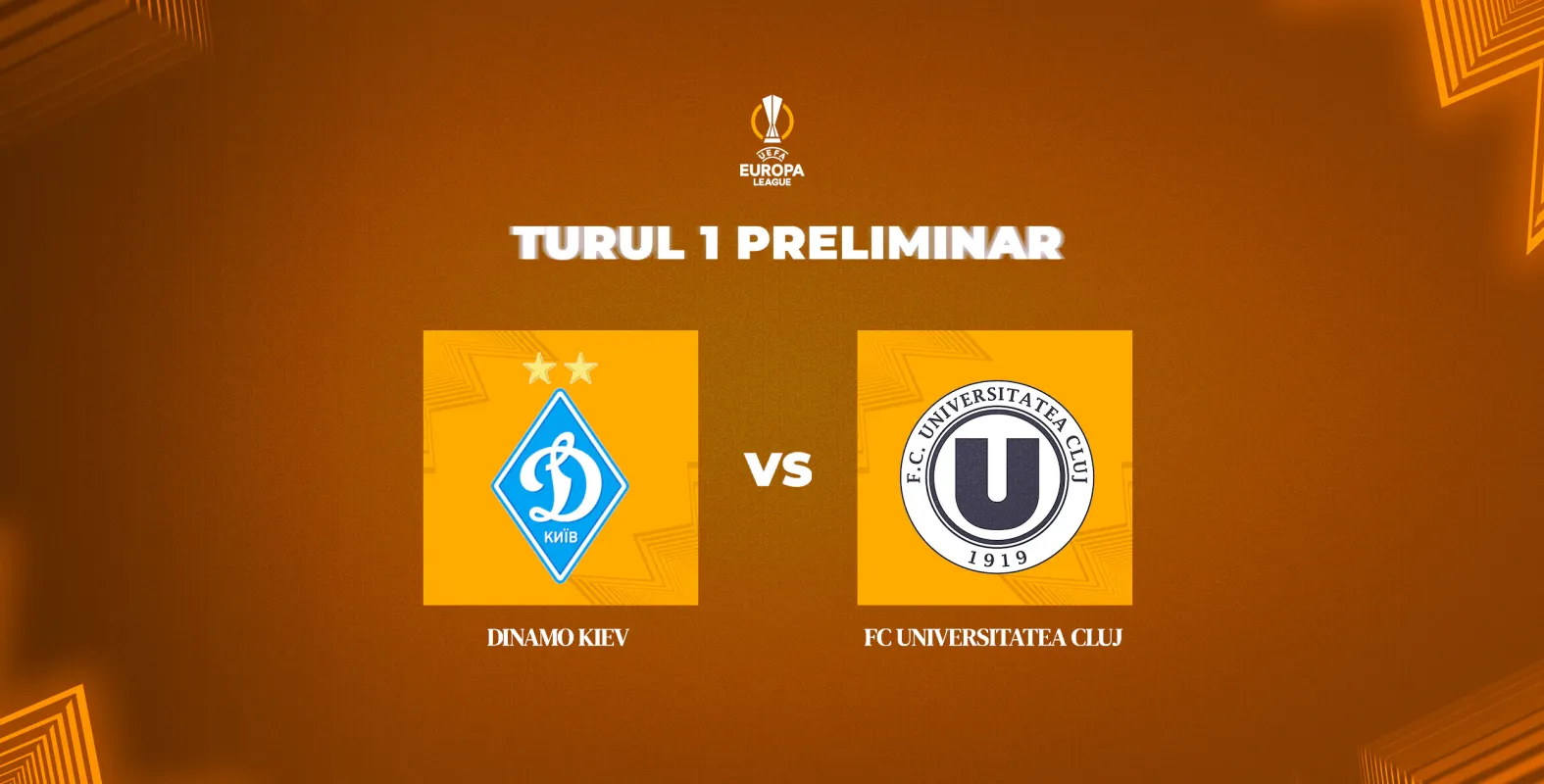FC Universitatea Cluj-Dinamo Kiev, în primul tur al UEFA Europa League