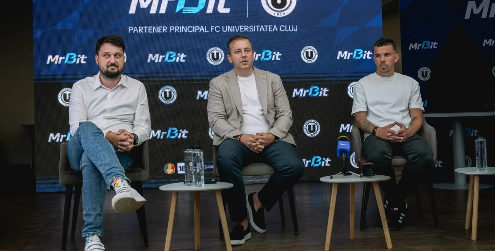 MrBit, noul sponsor principal al Universității Cluj: "Legătura pe care "U" o are cu orașul și cu suporterii este lucrul cel mai important"