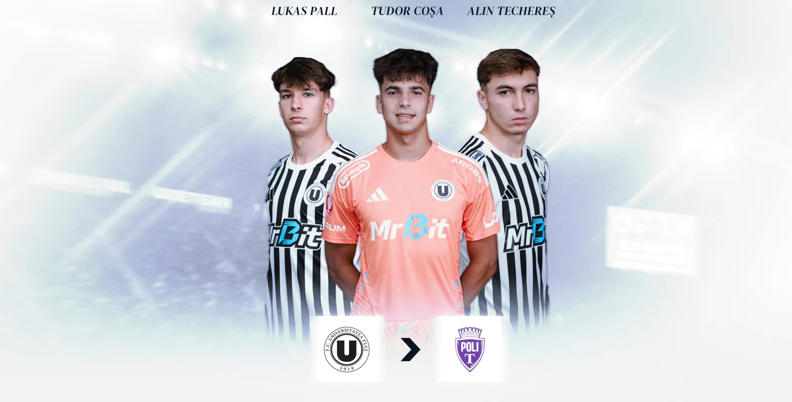 Trei tineri fotbaliști de la "U" incluși în lista de cooperare cu Politehnica Timișoara