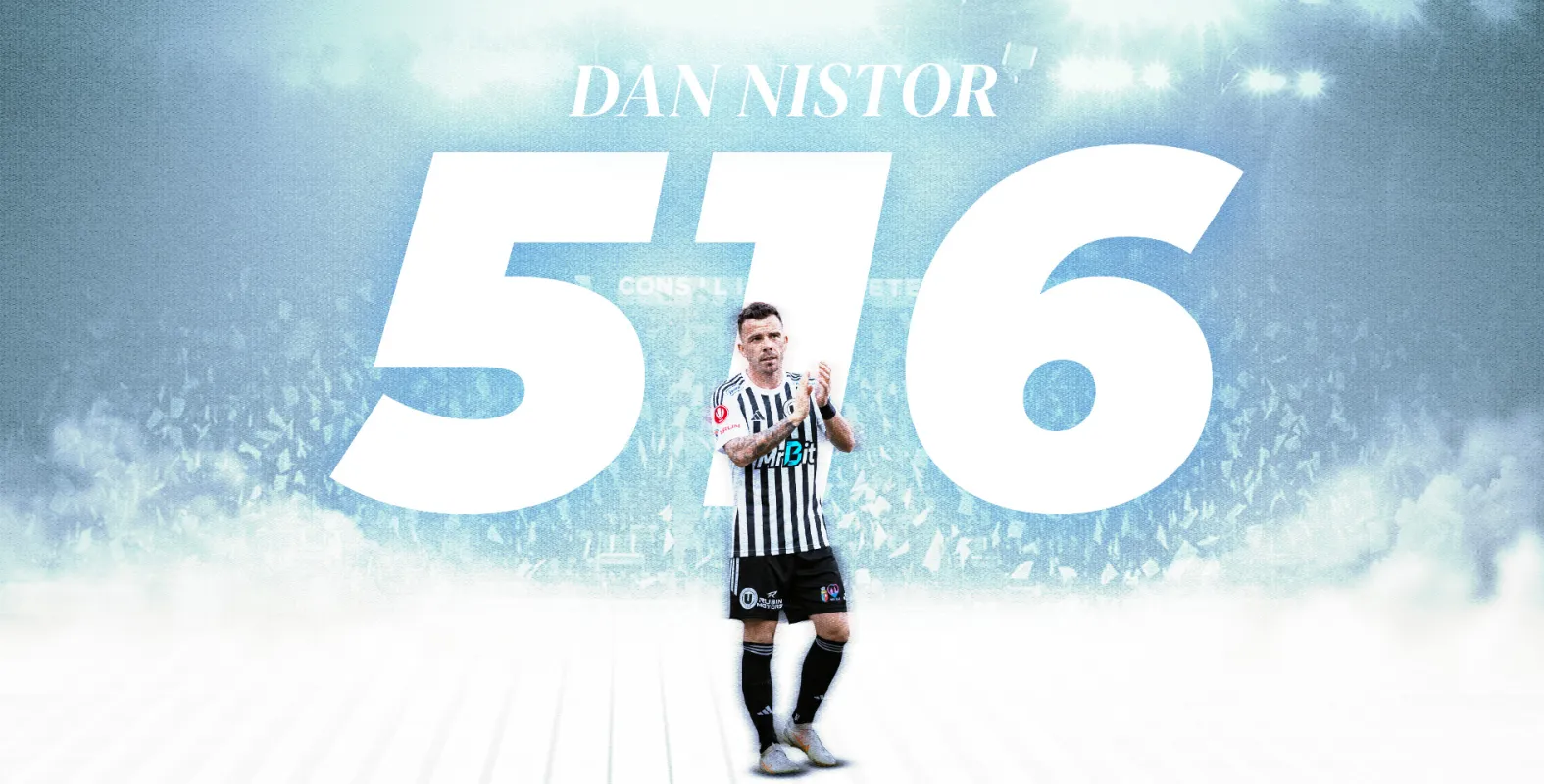 Dan 516 Nistor! „Decarul” Universității devine lider solitar în clasamentul all-time al prezențelor în Superligă
