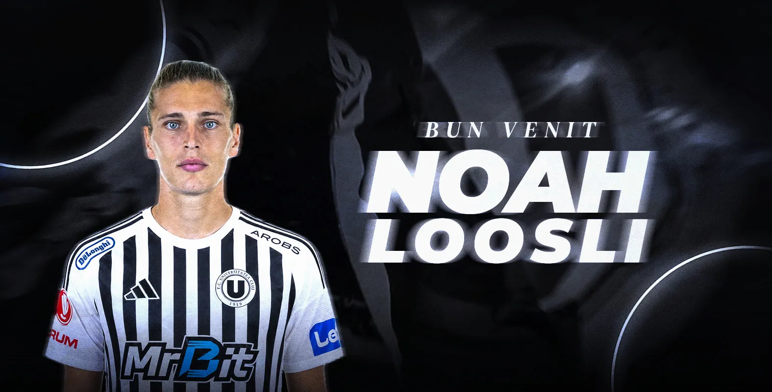 Are peste 100 de meciuri în prima ligă elvețiană, a fost om de bază la Bochum și de astăzi e, oficial, „student”. Bine ai venit, Noah Loosli!