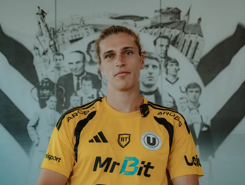 INTERVIU cu Noah Loosli: Cum e să te aperi în fața lui Harry Kane, care este prima impresie despre Cluj şi ce mesaj are pentru suporteri