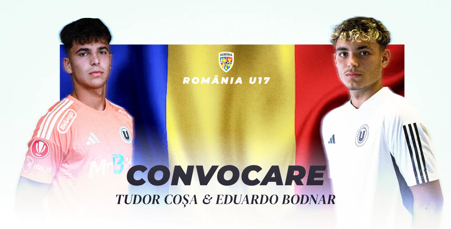 Tudor Coșa și Eduardo Bodnar, în lotul lărgit al naționalei U17 pentru Campionatul Mondial din Qatar