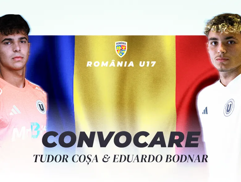 Tudor Coșa și Eduardo Bodnar, în lotul lărgit al naționalei U17 pentru Campionatul Mondial din Qatar
