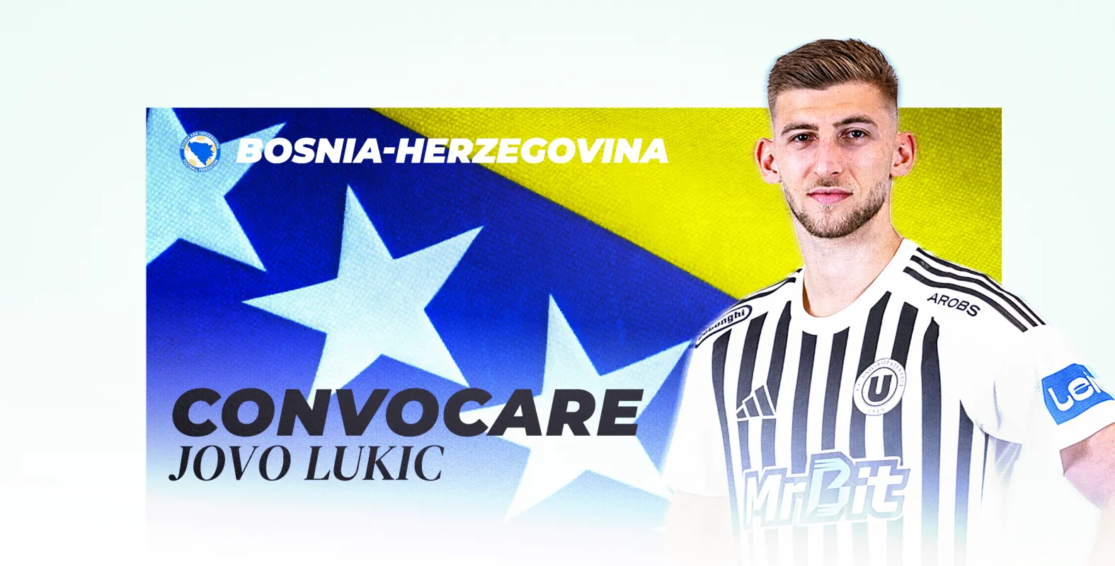 O nouă convocare pentru Jovo Lukic în naționala Bosniei. Golgheterul Superligii va întâlni selecționata României în Nations League