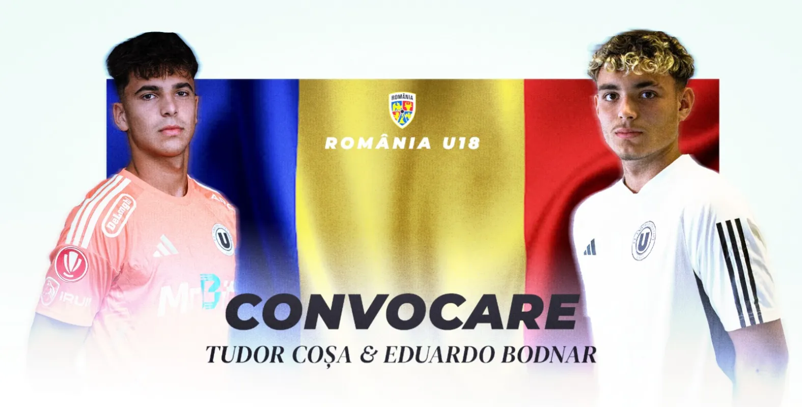 Tudor Coșa și Eduardo Bodnar, convocați în premieră la naționala U18