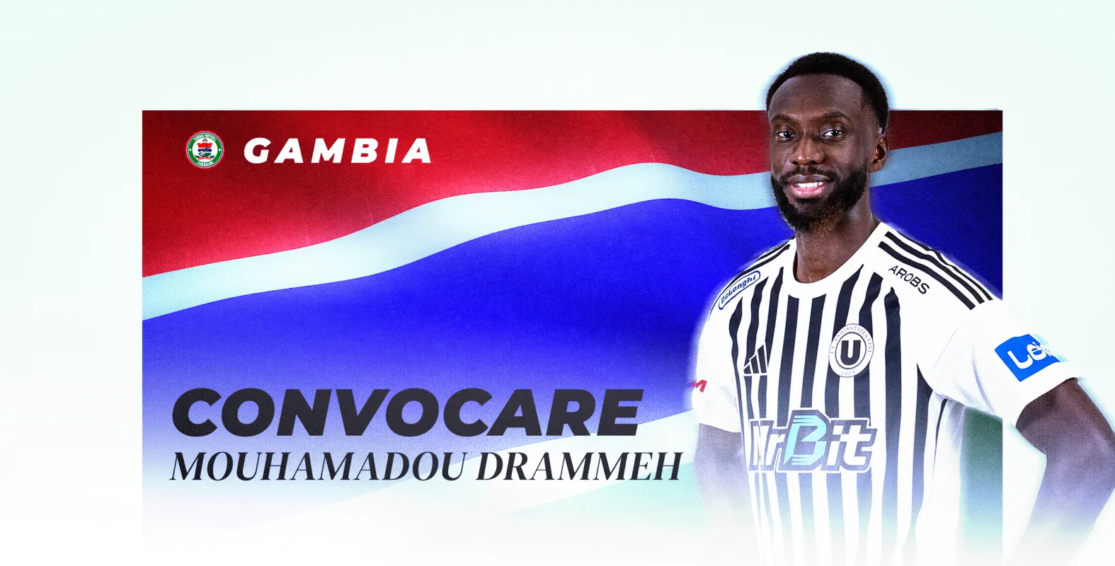 Mouhamadou Drammeh și naționala Gambei dispută primele meciuri din preliminariile Cupei Africii
